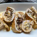 Pork fillet with mushrooms