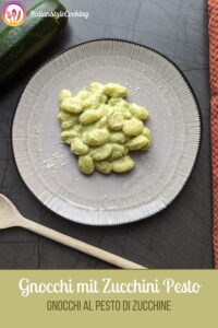 Gnocchi mit Zucchini Pesto (Pinterest-Pin)