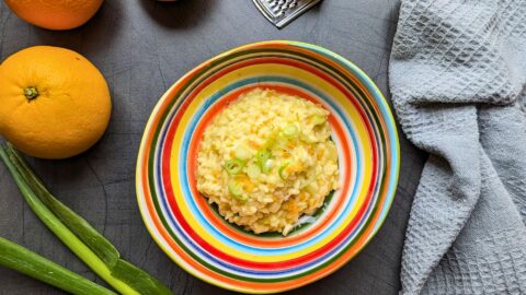 Orange risotto