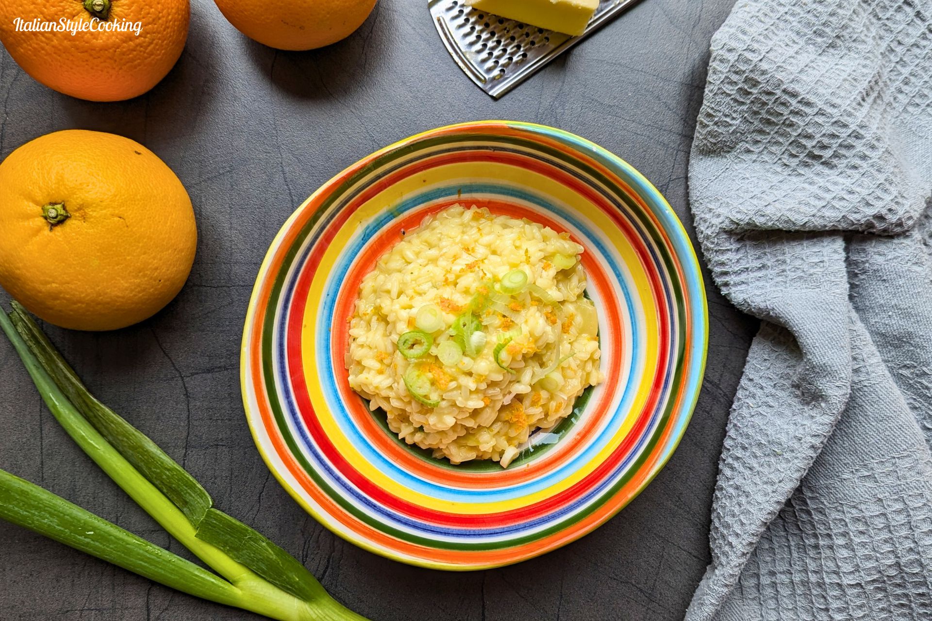 Orange risotto