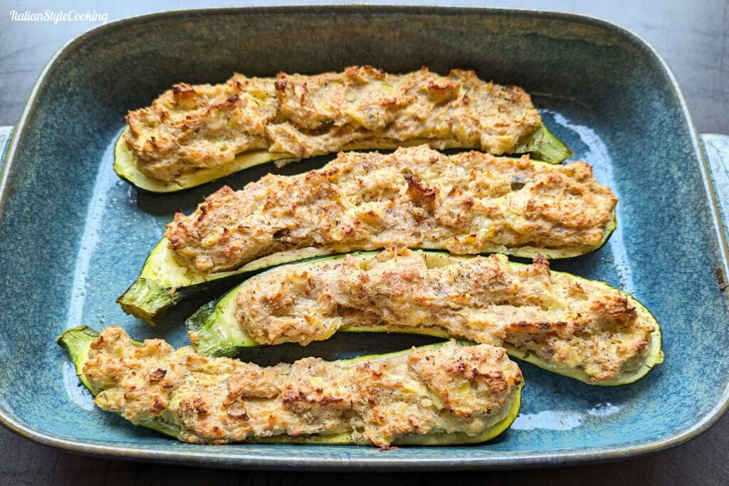 Gefüllte Zucchini mit Ricotta