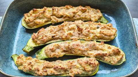 Gefüllte Zucchini mit Ricotta