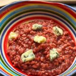 Rote Bete Risotto mit Gorgonzola