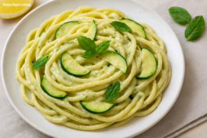 Bucatini mit Zucchini und Minze