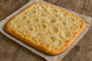 Focaccia mit Zwiebeln