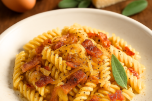 Fusilli alla Carbonara