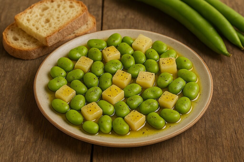 Ackerbohnen mit Pecorino