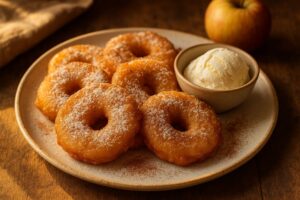 Frittierte Apfelringe