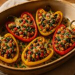 Gefüllte Paprika nach apulischer Art