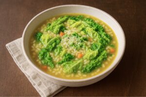 Minestra di riso e verza