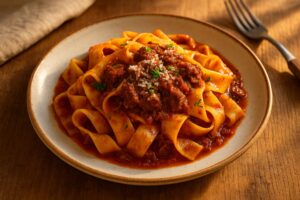 Pappardelle mit Wildschwein