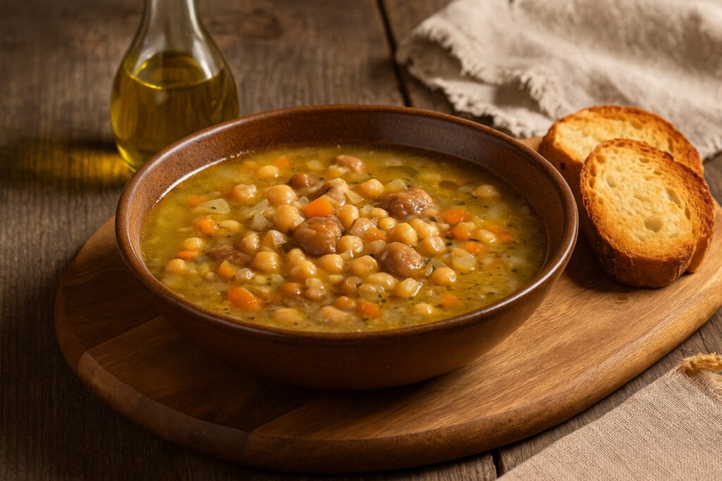 Zuppa di Ceci e Castagne