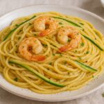 Linguine mit Garnelen und Zucchini
