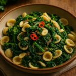 Orecchiette mit Stängelkohl und Sardellen