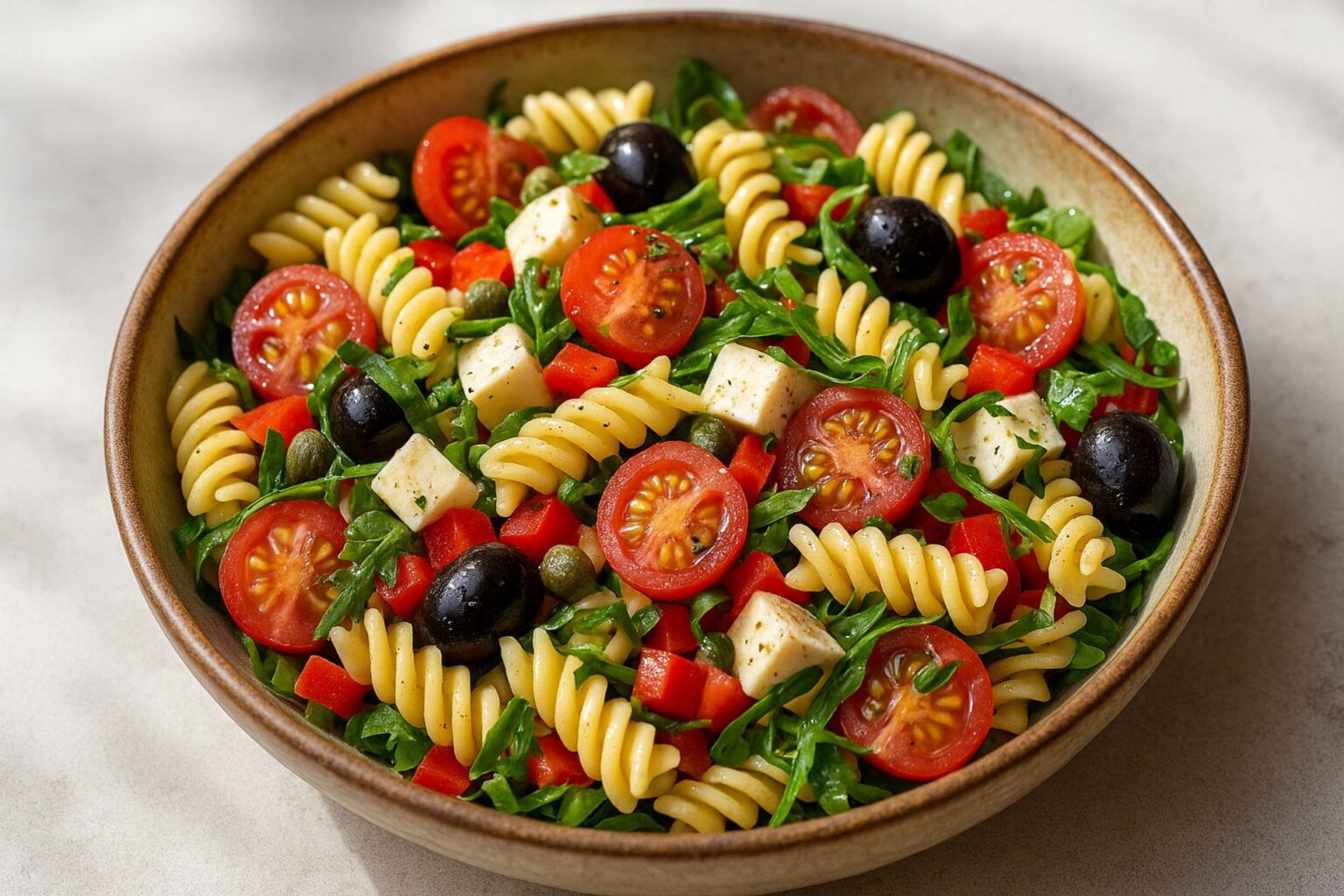 pasta al forno alla siciliana con piselli
