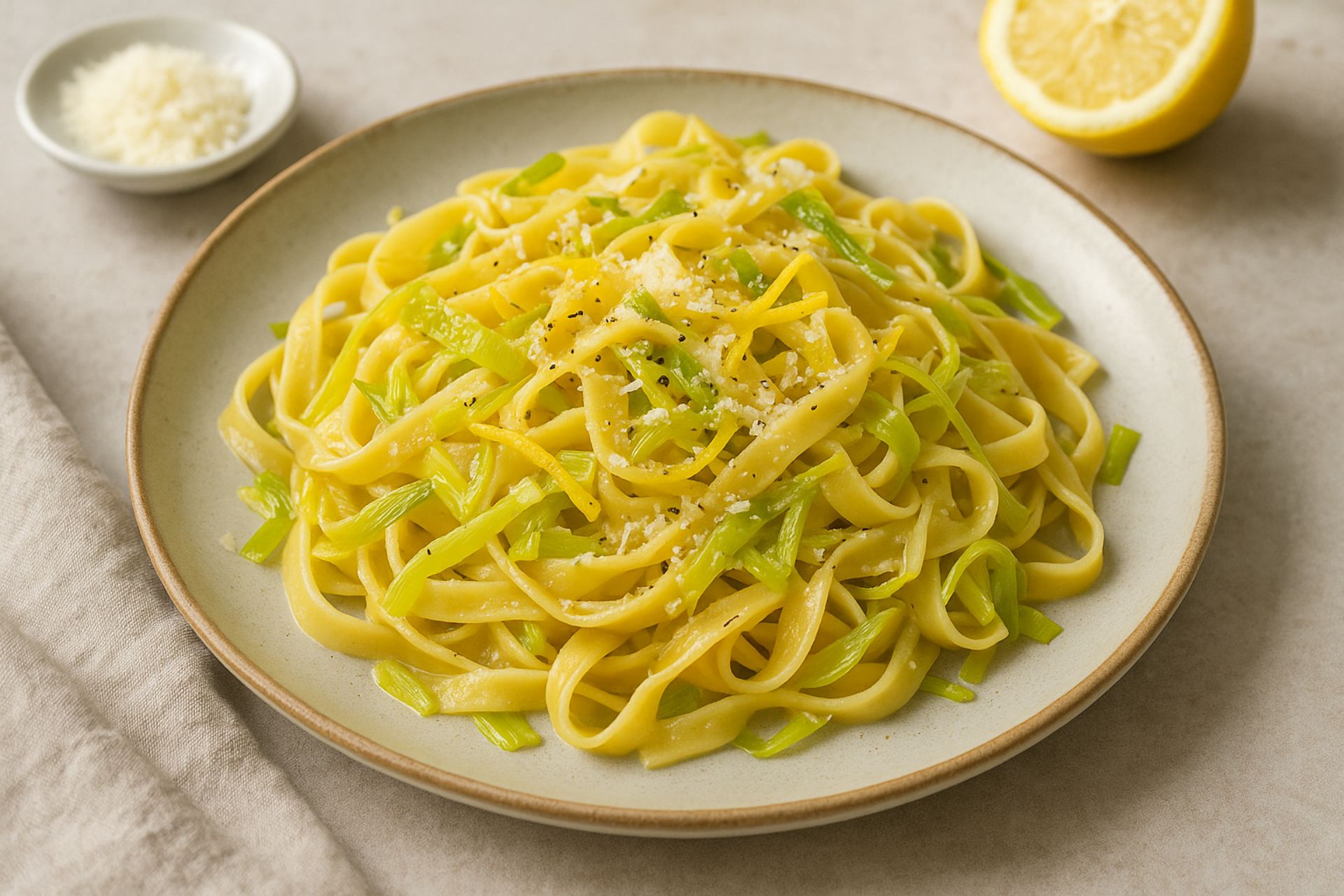 Spaghetti alla chitarra mit Tomaten und Pancetta