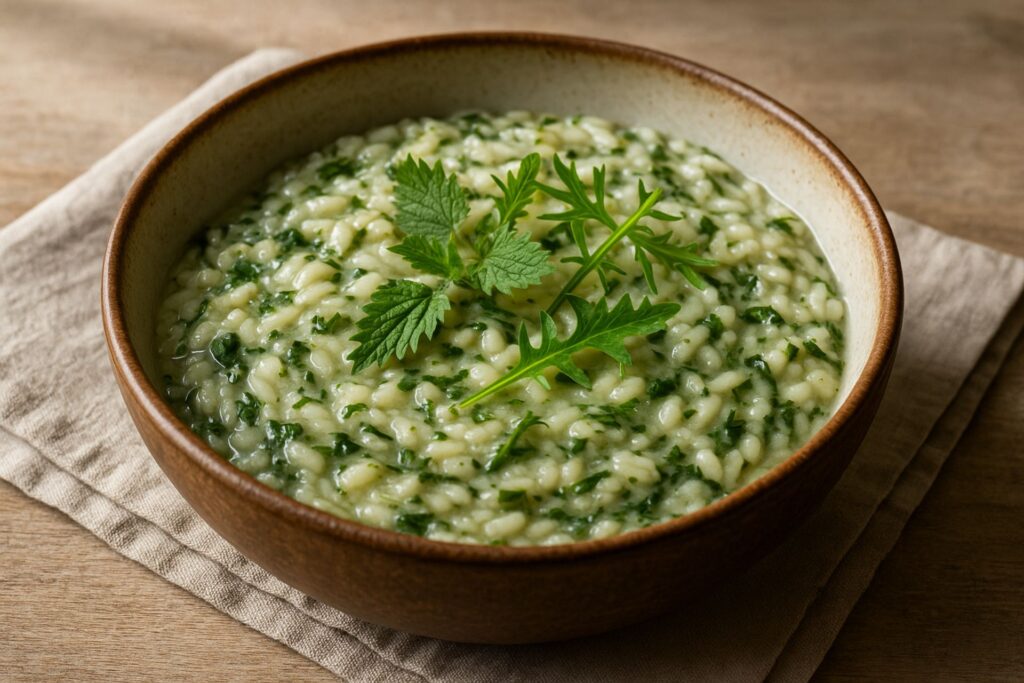 Wildkräuter Risotto