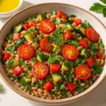 Dinkelsalat mit Gemüse