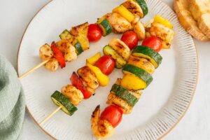 Garnelen Gemüse Spieße