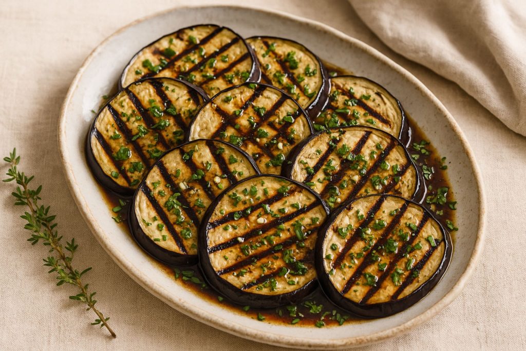 Gegrillte Auberginen mit Balsamico