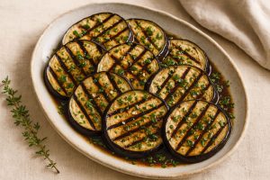 Gegrillte Auberginen mit Balsamico