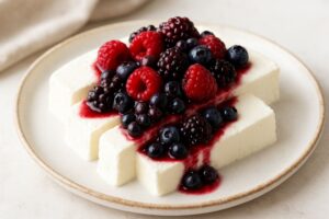 Joghurt Semifreddo mit Beeren