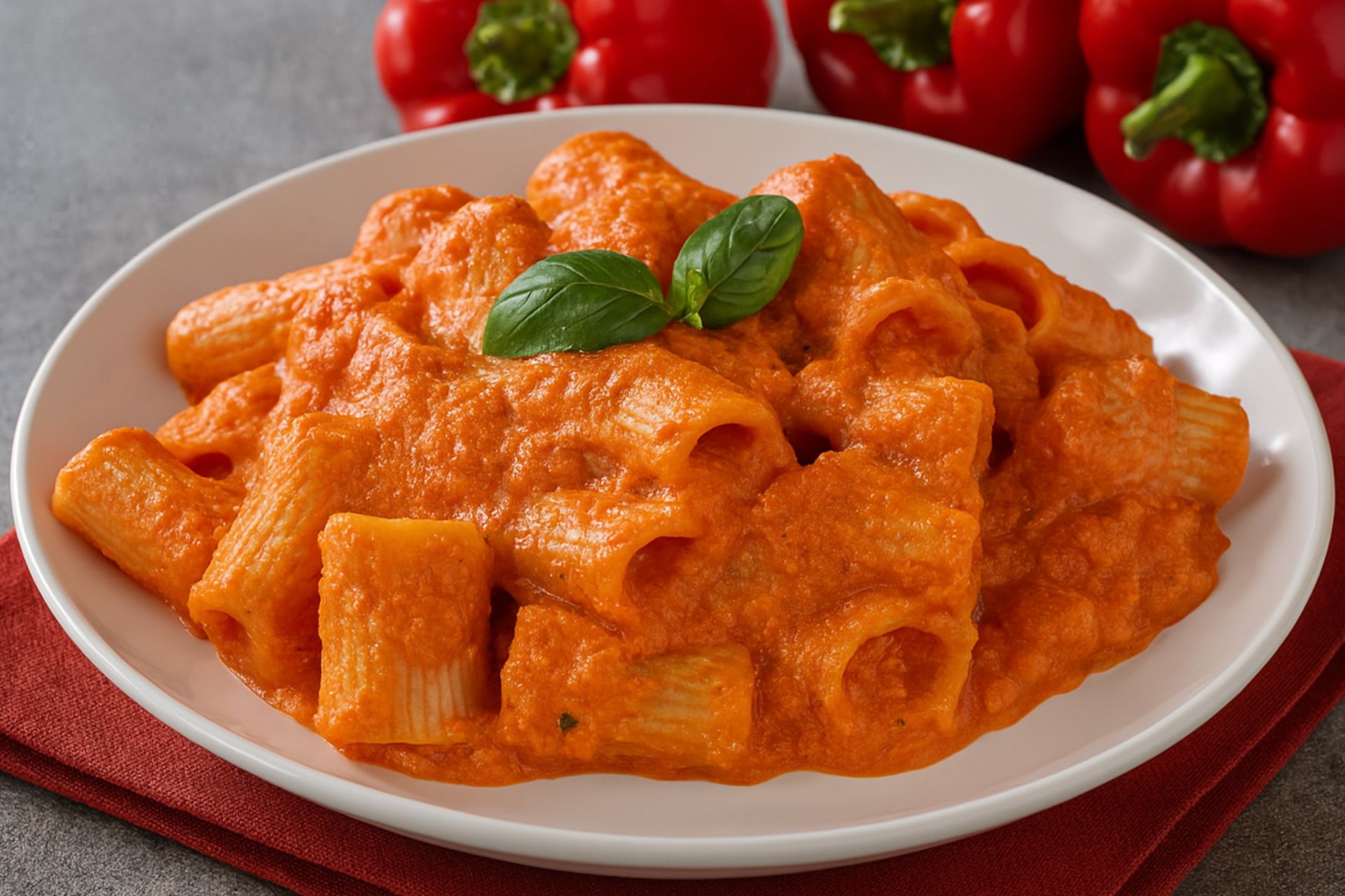Pasta mit Paprikacreme