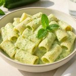 Pasta mit Zucchinicreme und Minze