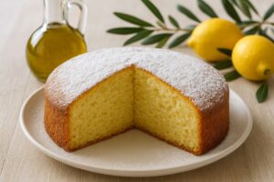 Zitronenkuchen mit Olivenöl