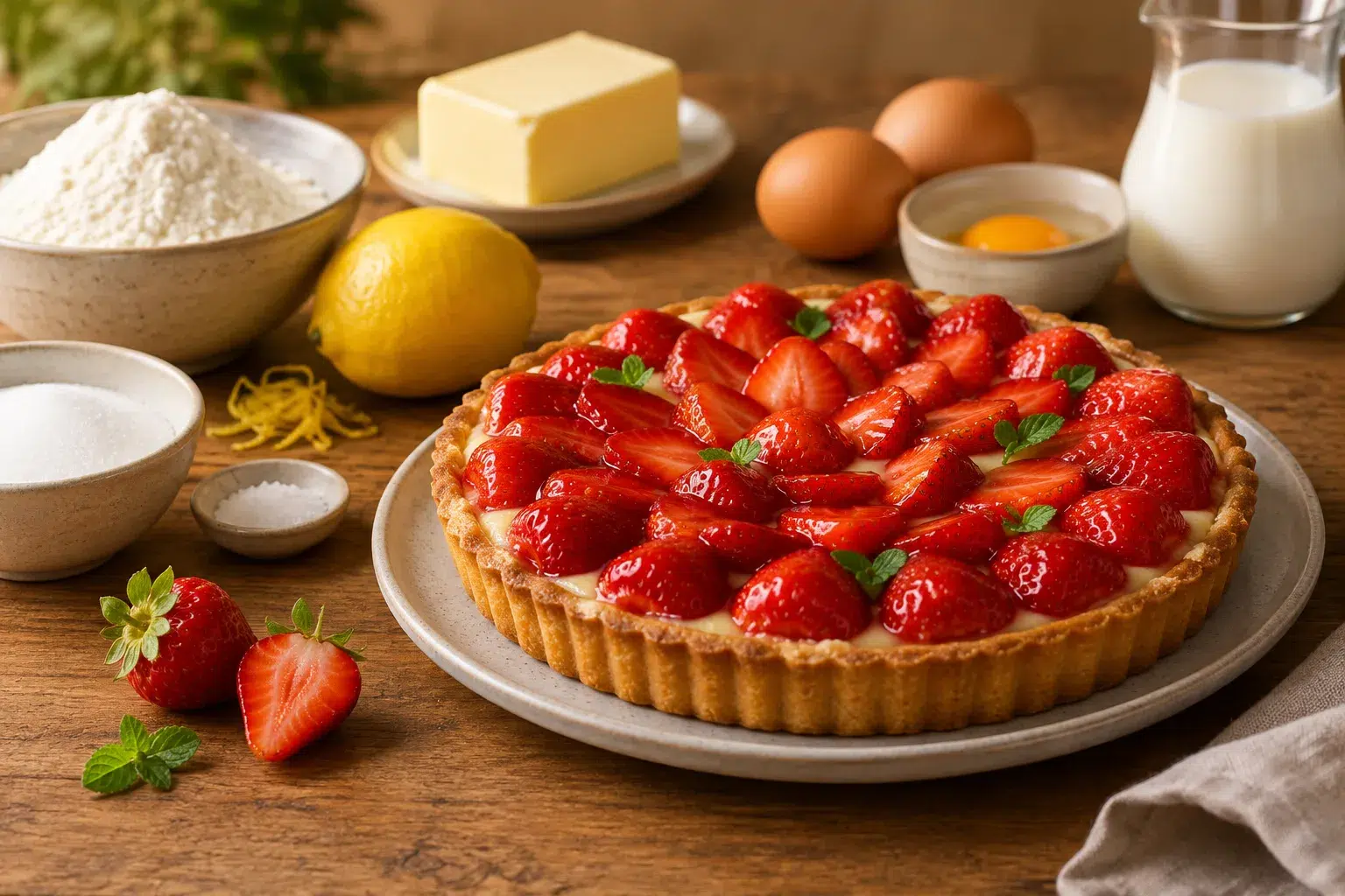 Crostata alle fragole